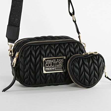 Versace Jeans Couture - Set borsa donna e borsa croccante borse 73VA4BO6 nero oro