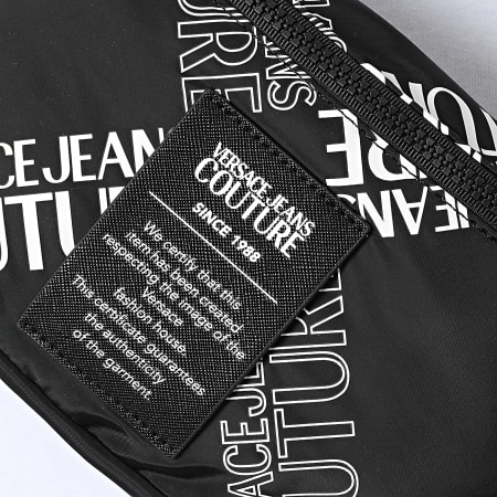 Versace Jeans Couture - Bolsa con logo a cuadros 73YA4B12 Negro