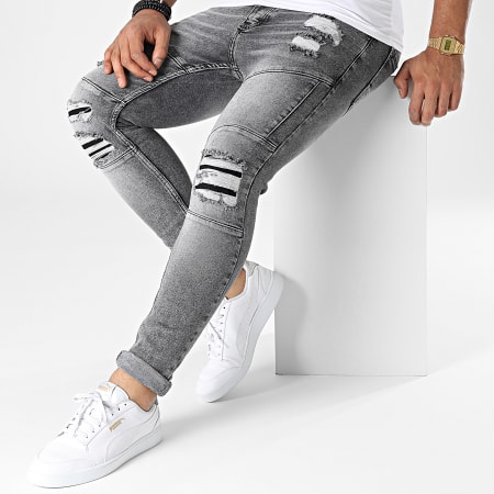 Black Industry - 224 Jeans skinny grigi
