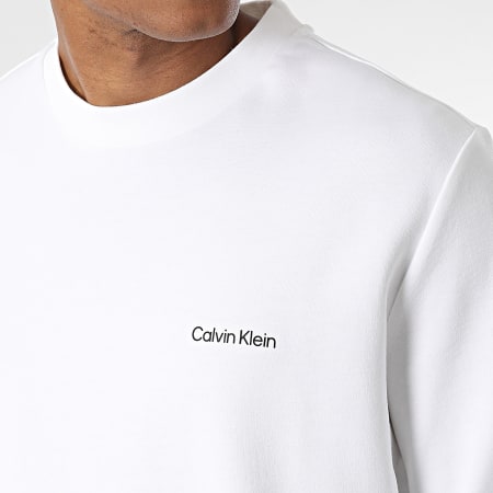 Calvin Klein - Repreve Micro Logo Felpa girocollo 9926 Bianco