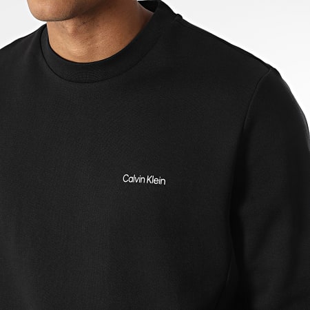 Calvin Klein - Sweat Crewneck Micro Logo Repreve 9926 Noir