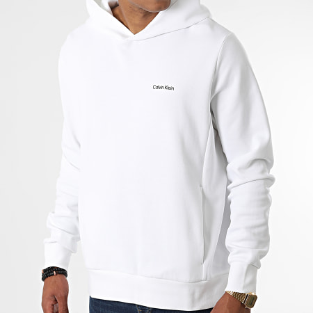 Calvin Klein - Repreve Micro Logo Sudadera con capucha 9927 Blanco