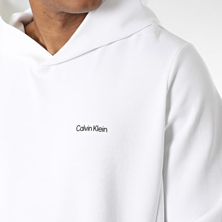 Calvin Klein - Sweat Capuche Micro Logo Repreve 9927 Blanc