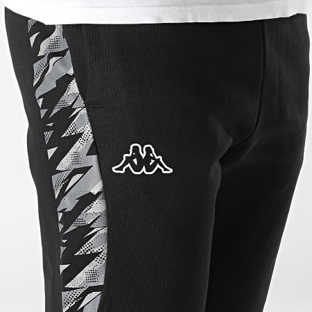 Kappa - Pantalon Jogging A Bandes Logo Cabey Noir