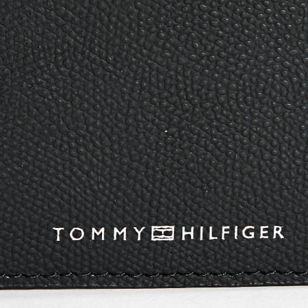 Tommy Hilfiger - Cartera de cuero 0244 Negro