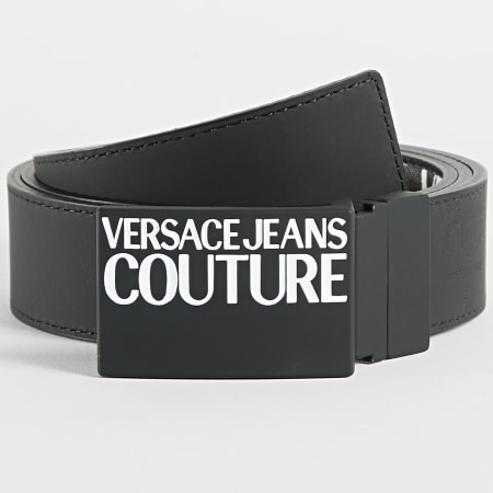 Versace Jeans Couture - Cinturón Reversible Logotipo Costura 73YA6F32 Negro Renacimiento