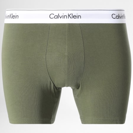 Calvin Klein - Set di 3 boxer NB2381A Nero Verde Khaki Beige