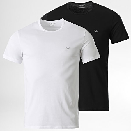 Emporio Armani - Lote De 2 Camisetas 111267-2F722 Blanco Negro