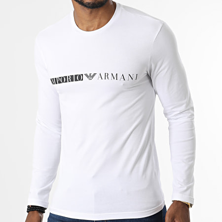 Emporio Armani - Tee Shirt Manches Longues 111984-2F525 Blanc