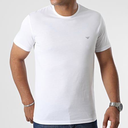 Emporio Armani - Lot De 2 Tee Shirts 111267-2F722 Blanc Noir