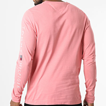 Tommy Hilfiger - Tee Shirt A Manches Longues Tommy Logo 9096 Rose