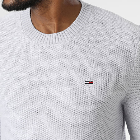 Tommy Jeans - Pull Regular Structured 5060 Gris Clair