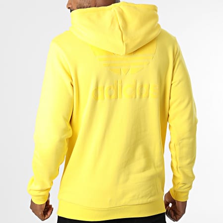 Adidas Originals - HK2791 Felpa con cappuccio giallo
