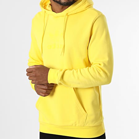 Adidas Originals - HK2791 Felpa con cappuccio giallo