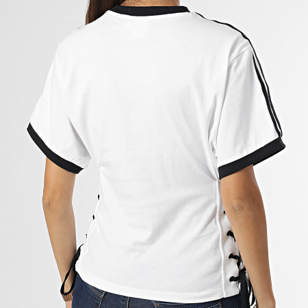 Adidas Originals - Tee Shirt Femme Laced HK5062 Blanc