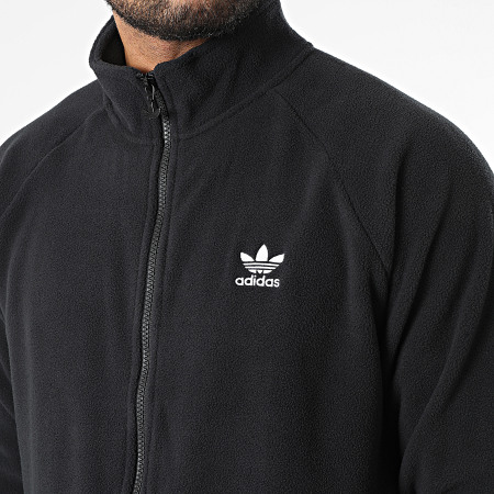 Adidas Originals - Veste Polaire Zippée Trefoil HK7295 Noir