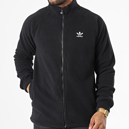 Adidas Originals - Veste Polaire Zippée Trefoil HK7295 Noir