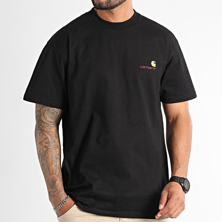 Carhartt - Oversize Camiseta Large American Script Negro