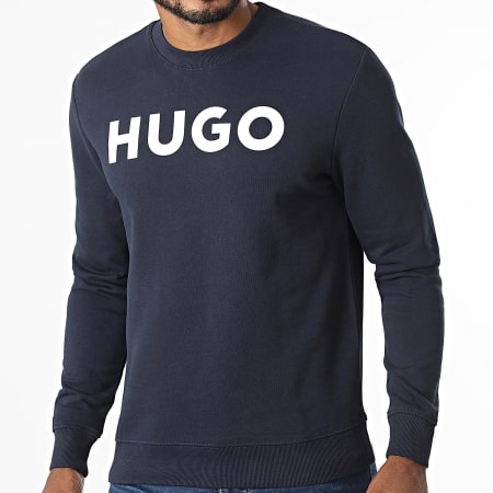 HUGO - Felpa con girocollo 50477328 blu navy