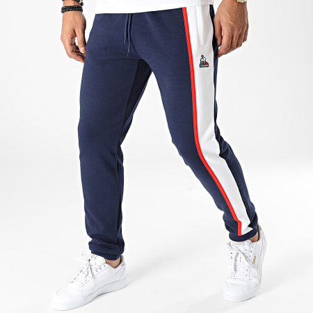 Le Coq Sportif - Pantaloni da jogging tricolore 2220656 blu navy bianco