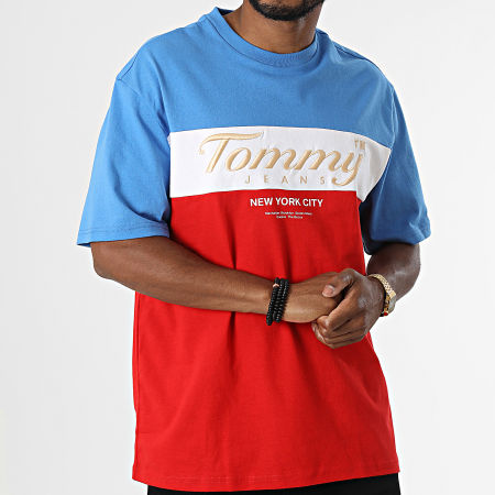Tommy Jeans - Archivio 3823 Rosso Blu Bianco Tricolore Tee Shirt