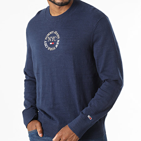 Tommy Jeans - Pull Timeless Circle 3758 Bleu Marine