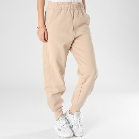 Adidas Originals - Pantaloni da jogging con risvolto da donna HK5065 Beige