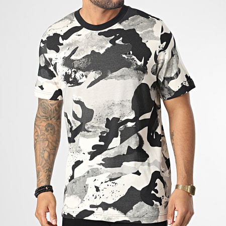 Adidas Originals - Tee Shirt Camo AOP HK2800 Beige Gris Camouflage