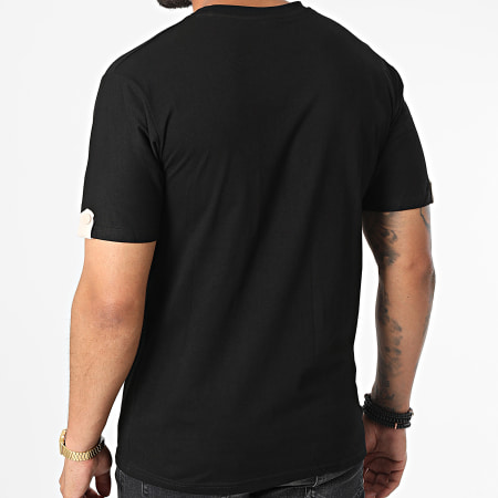 John H - Camiseta Bolsillo T8814 Negro Beige