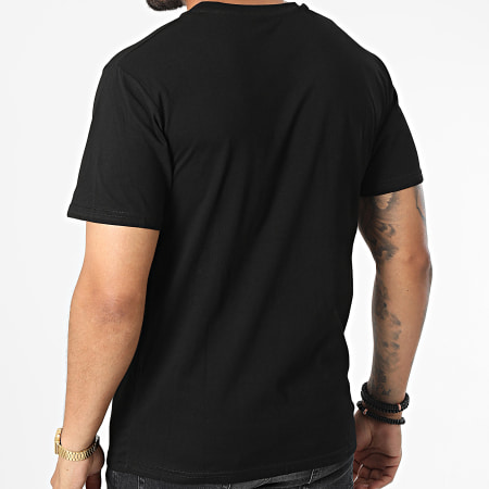 John H - Camiseta Bolsillo T8815 Negro Beige