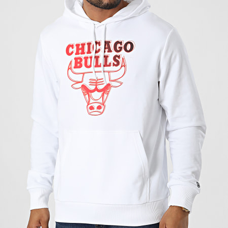 New Era - Chicago Bulls Sudadera con capucha 60284691 Blanco