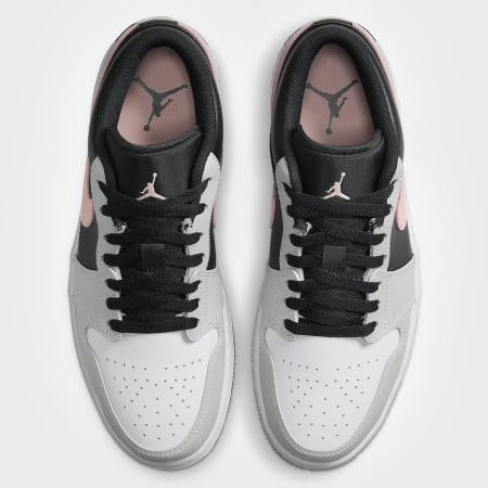 Jordan Baskets Air Jordan 1 Low 553558 Black Bleached Coral Grey Fog LaBoutiqueOfficielle