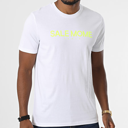 Sale Môme Paris - Tee Shirt Gorille Blanc Jaune Fluo