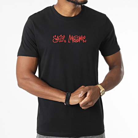 Sale Môme Paris - Tee Shirt Nasty Smile Devil Noir Rouge
