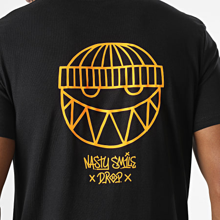 Sale Môme Paris - Tee Shirt Nasty Smile Beanie Noir Orange Fluo
