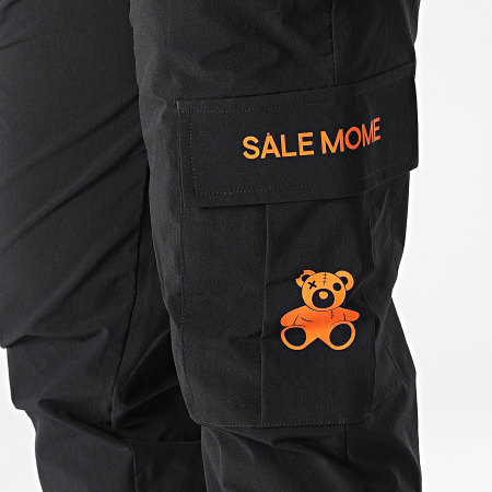 Sale Môme Paris - Pantaloni Cargo Teddy nero arancione