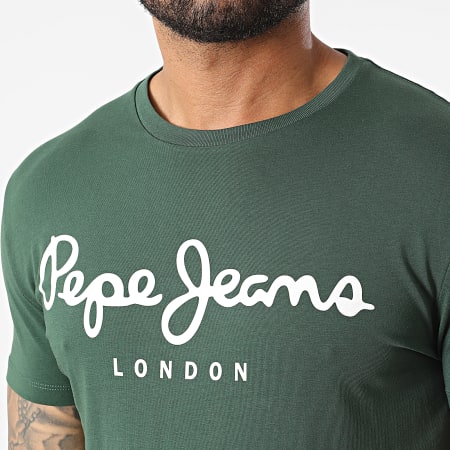 Pepe Jeans - Tee Shirt Original Stretch PM508210 Vert