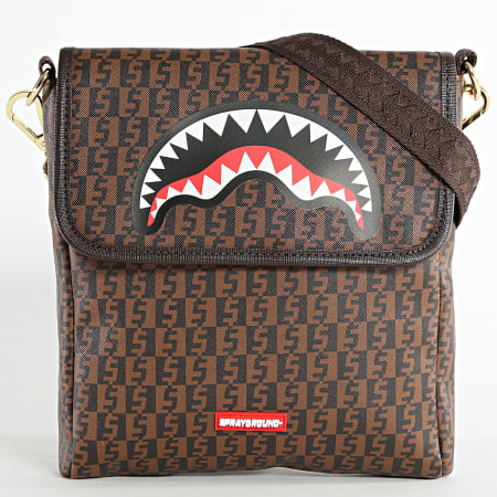 Sprayground Borsa Squalo 910B4679 Marrone Ryses