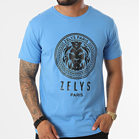 Zelys Paris - Maglietta Stie Blu chiaro