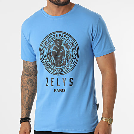 Zelys Paris - Maglietta Stie Blu chiaro