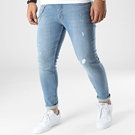 Classic Series - 4118 Jeans skinny in denim blu