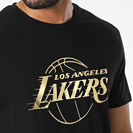 New Era - Tee Shirt Los Angeles Lakers 60284695 Noir Doré