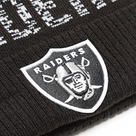 New Era - Bonnet Sport Knit Raiders Noir