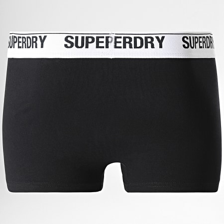 Superdry - Juego de 3 bóxers clásicos negros