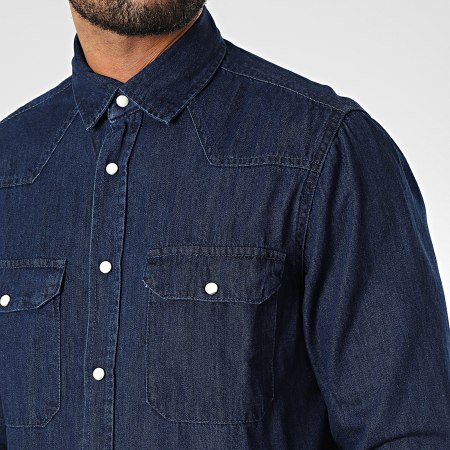 Tiffosi - Camicia di jeans blu a maniche lunghe Lorienty