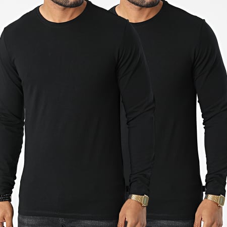 Blend - Lote de 2 camisetas de manga larga Dinton 20713862 Negro