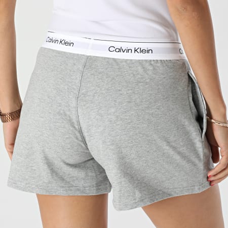 Calvin Klein - Short Jogging Femme QS6871E Gris Chiné