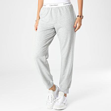 Calvin Klein - Pantaloni da jogging da donna QS6872E Heather Grey