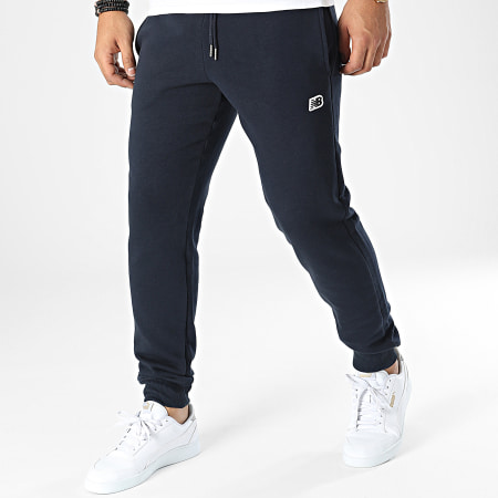 New Balance - MP23600 Pantalones de chándal con logotipo Azul marino