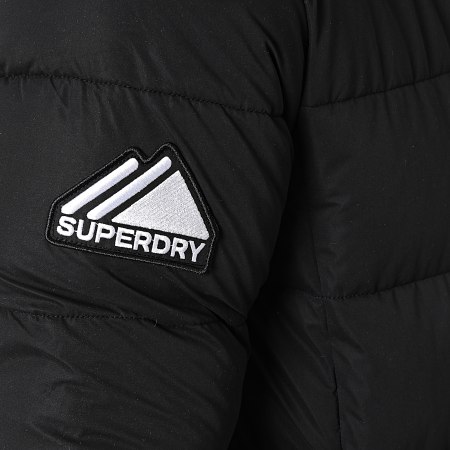 Superdry - Doudoune Capuche Code Microfibre Mountain M5011392A Noir